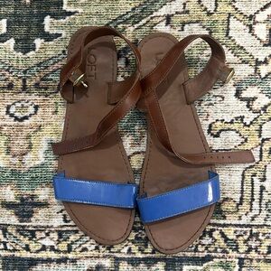 Loft Brown and Blue Sandals